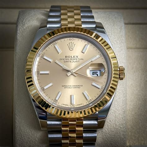 two tone rolex dj41 prices|rolex datejust 41 126333.